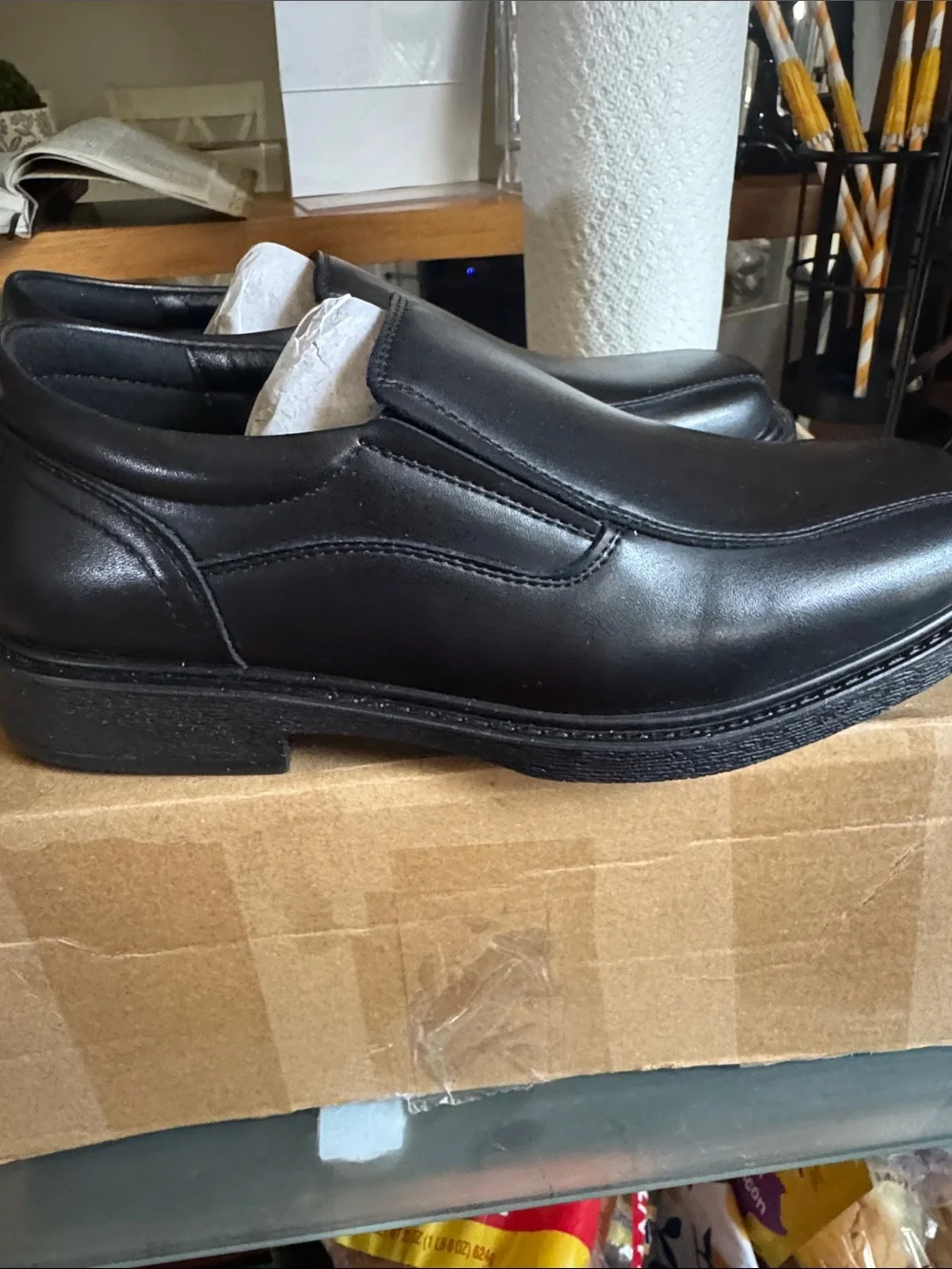 Boy’s Black Slip-On Dress Loafers - Classic Formal Shoes